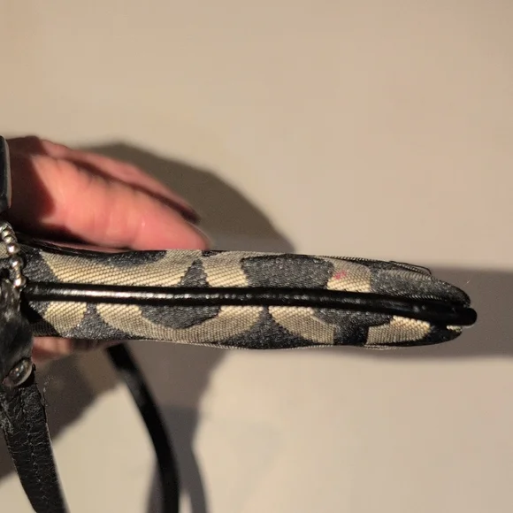 Coach Black And Silver Wristlet - Picture 9 of 9